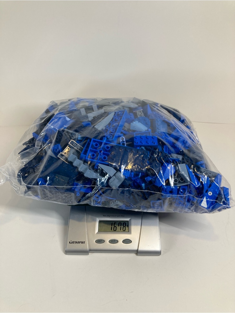 LEGO Bulk Mixed Blue Parts Lot 1.6kg 3.5lbs Huge Assortment 2000-2018 Collection
